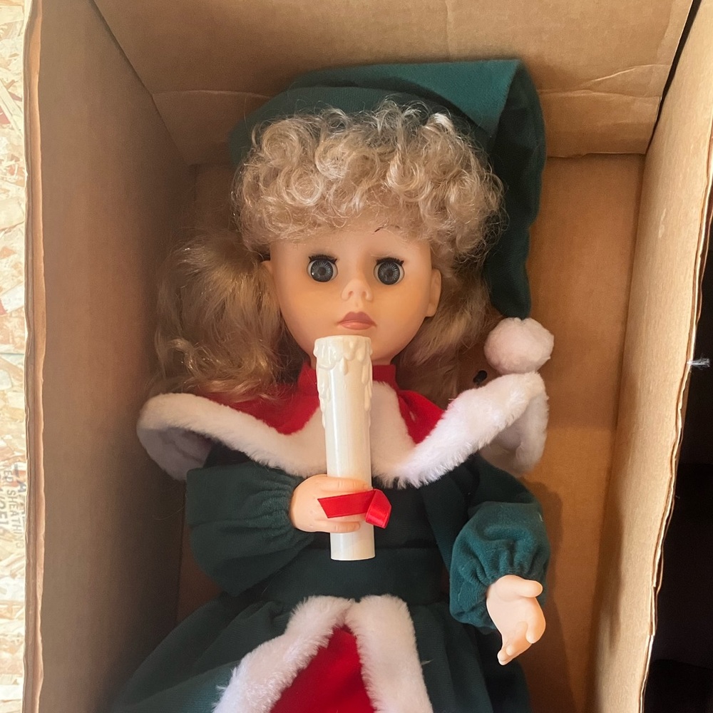 Christmas Traditions Vintage Animated Doll